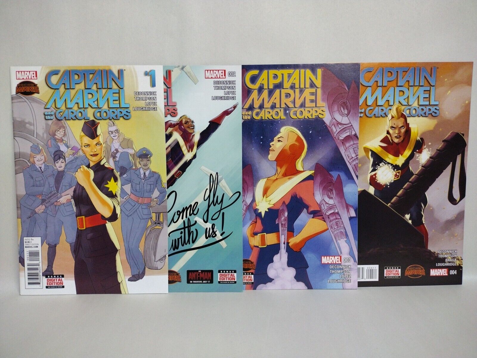 Captain Marvel & The Carol Corps (2015) Complete Comic Set #1 2 3 4 NM