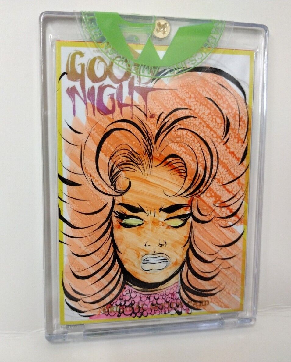 Dave Castr's Good Night (2021) ARG Sketch Card W Original DC's Starfire Art