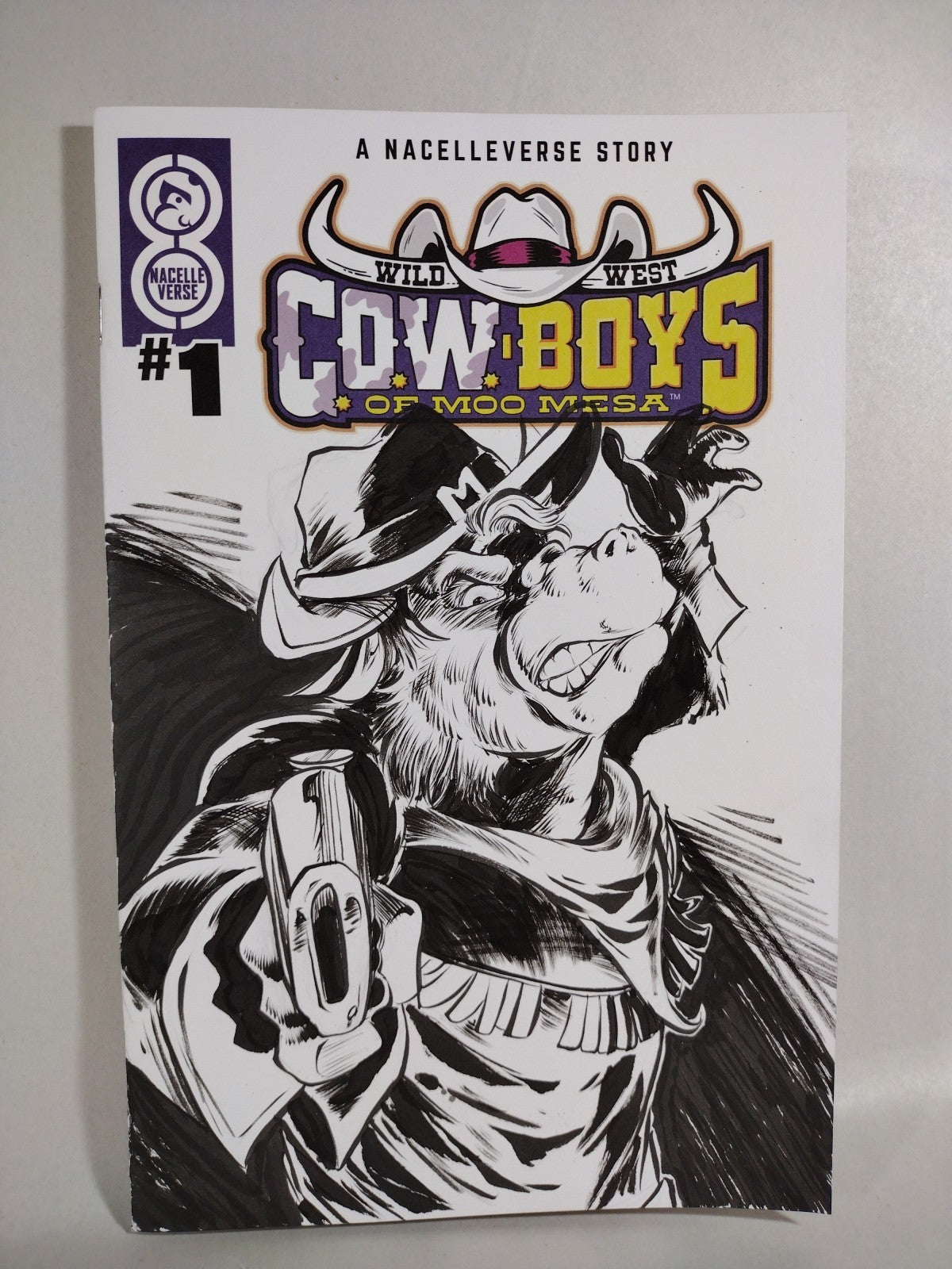 Cowboys Of Moo Mesa #1 (2025) Nacelle Comic Sketch Cover W Original DCastr Art