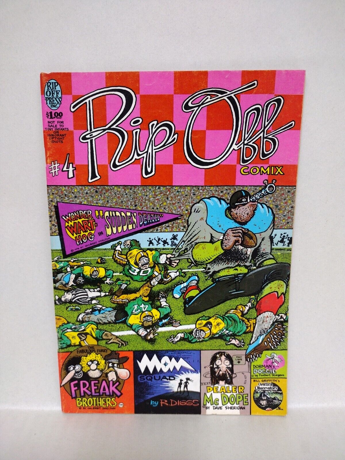 Rip Off Comix (1978) Comic Lot #4 5 Wonder Warthog Freak Bros FN