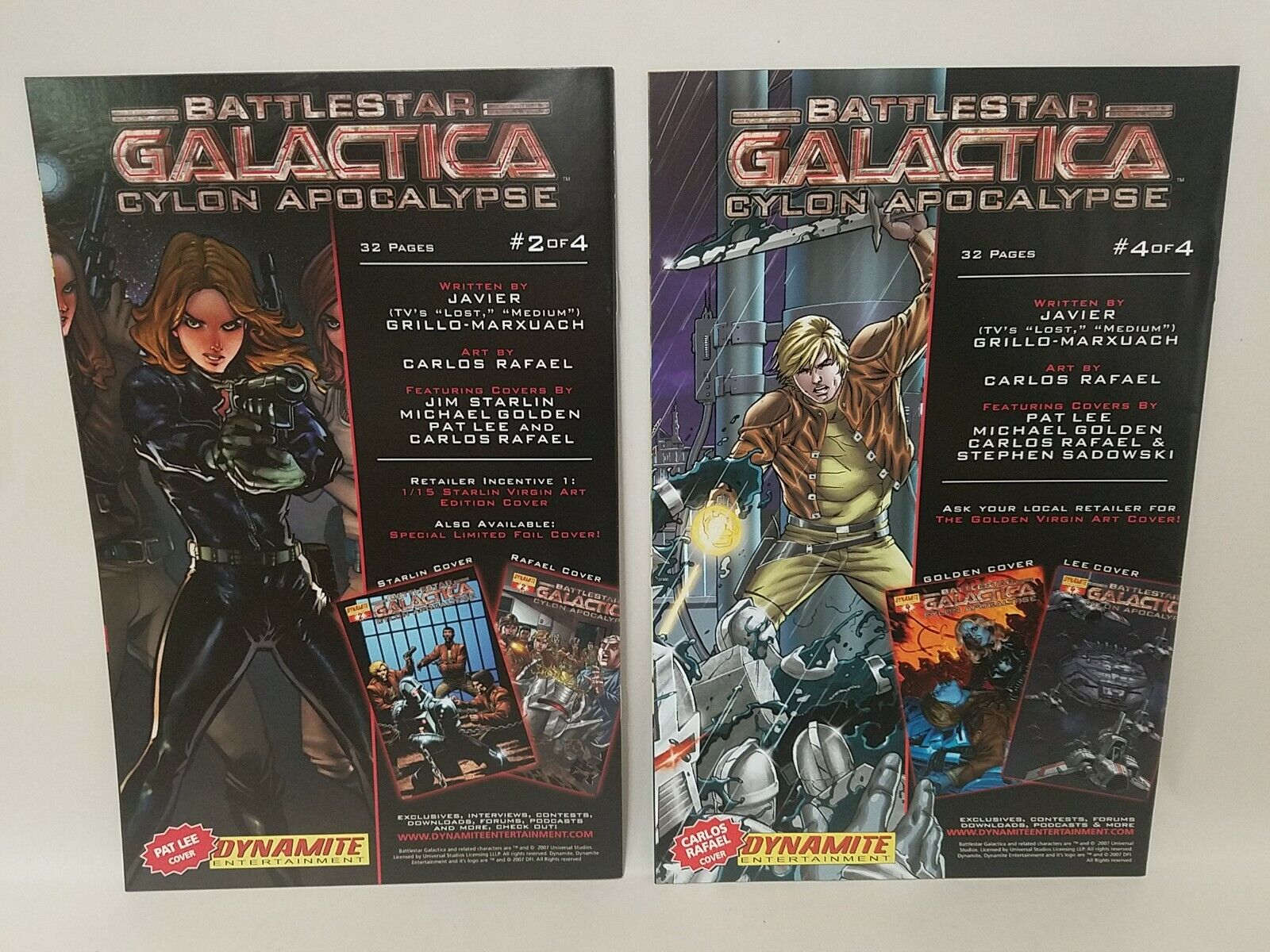 Battlestar Galactica 2007 Dynamite 6 Comic Lot Zerek Cylon Apocalypse Final Five