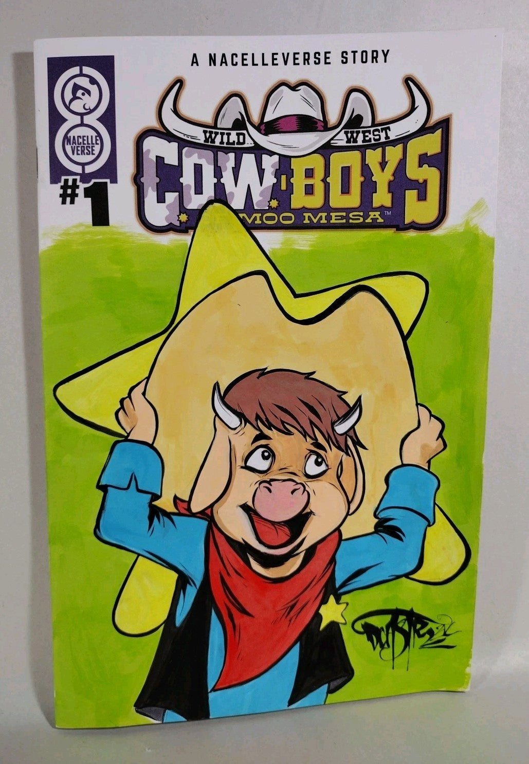 Cowboys Of Moo Mesa #1 (2025) Nacelle Comic Sketch Cover W Original DCastr Art