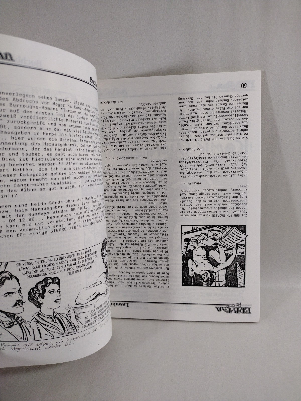 ERB Fan Das Magzin (1988) German Text  Fanzine Lot Set #14 15 Mike Grell Tarzan