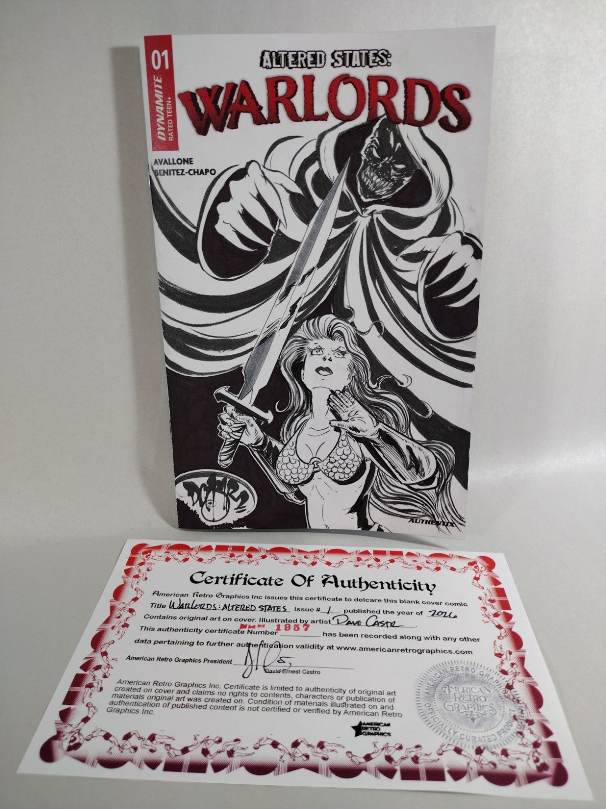 Altered States Warlords 1 2026 Dynamite Comic Sketch Cover W Original DCastr Art