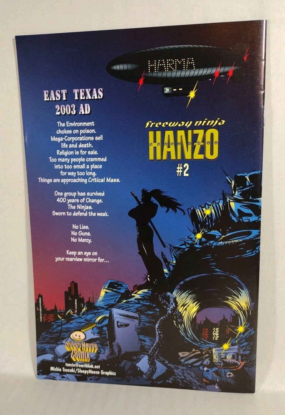 Freeway Ninja Hanzo (1999) Complete Sleepy House Comix Comic Set #1 2 3 VF-NM