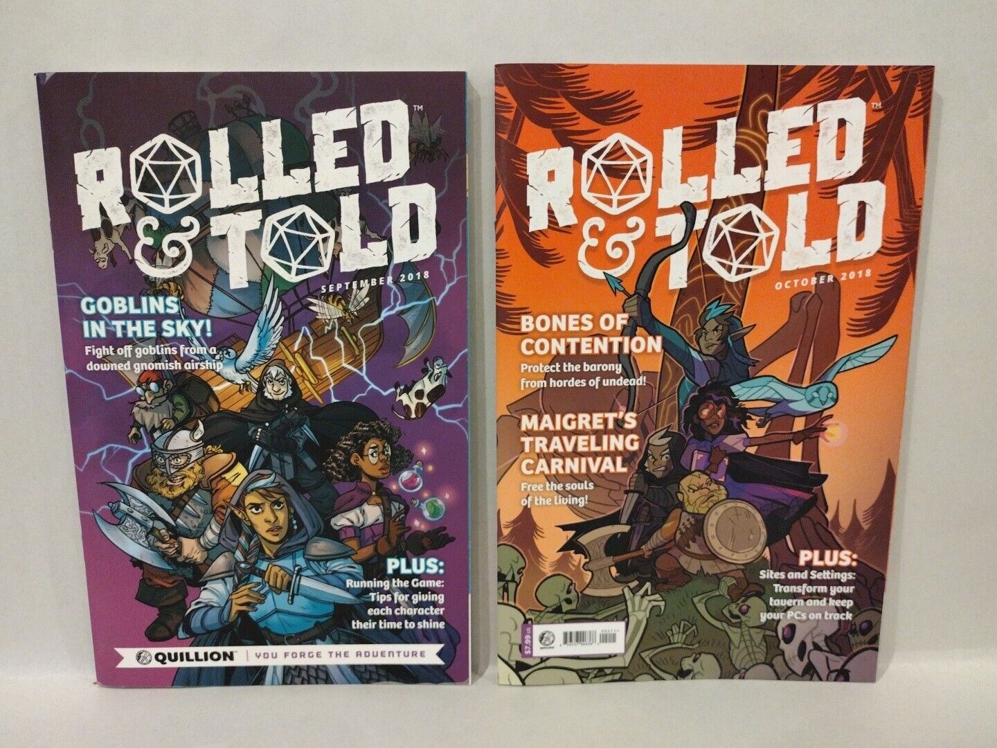 Rolled & Told (2018-19) #1-4, 6-12 Lion Forge Comic lot Of 11 issues D&D