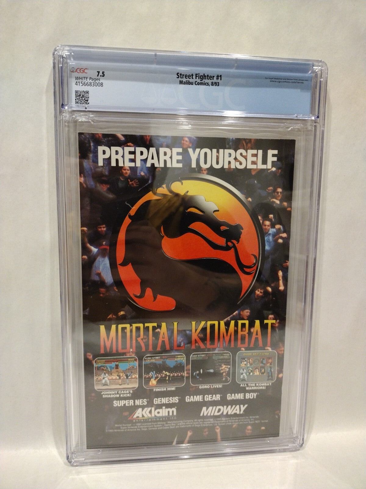 Street Fighter 1 (1993) Malibu Comic 1st Appearance CGC 7.5 Len Strazynski 