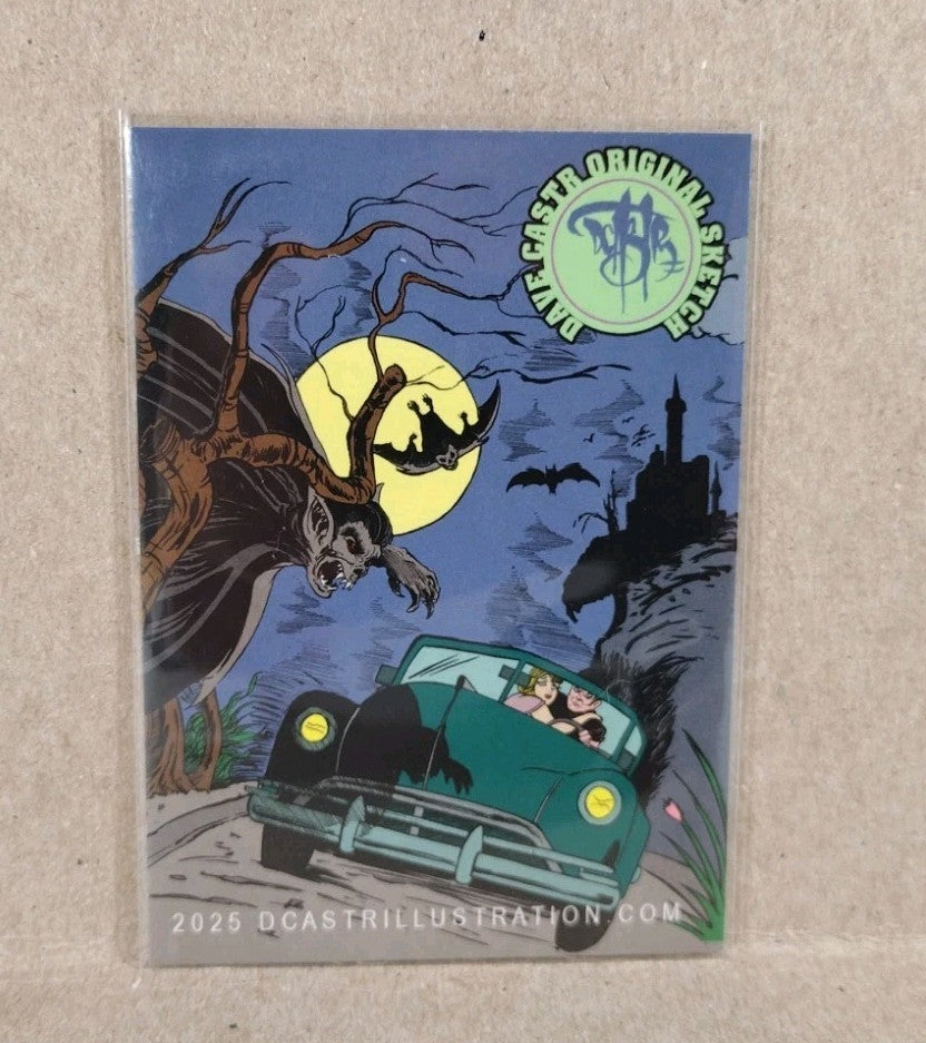 Dave Castr Crusin (2025) OAC Sketch Card W Original Marvel Doctor Strange Art 
