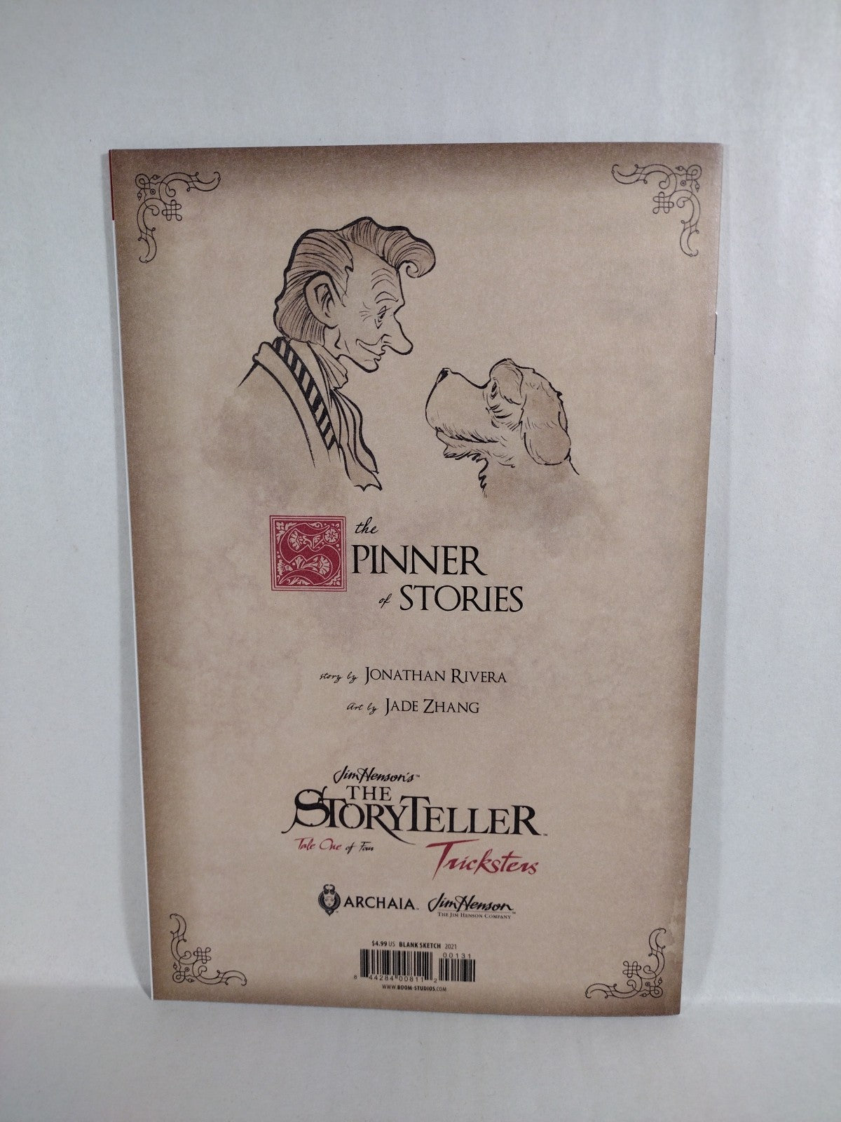 Jim Henson Storyteller Trickster #1 (2021) Archaia Blank Sketch Variant Cover NM