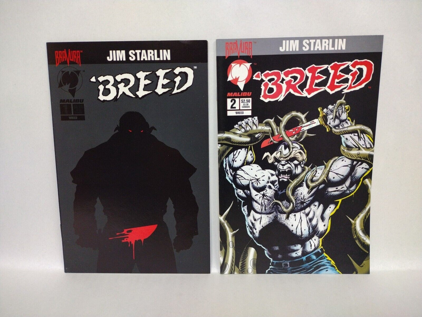 Breed Complete Malibu (Bravura) Jim Starlin Comic Set V1 #1-6 & V2 #1-6 V3 #1