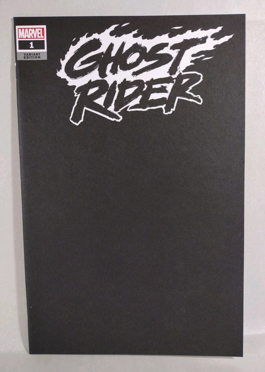 Ghost Rider #1 (2019) Marvel Black Blank Sketch Cover Variant Comic NM