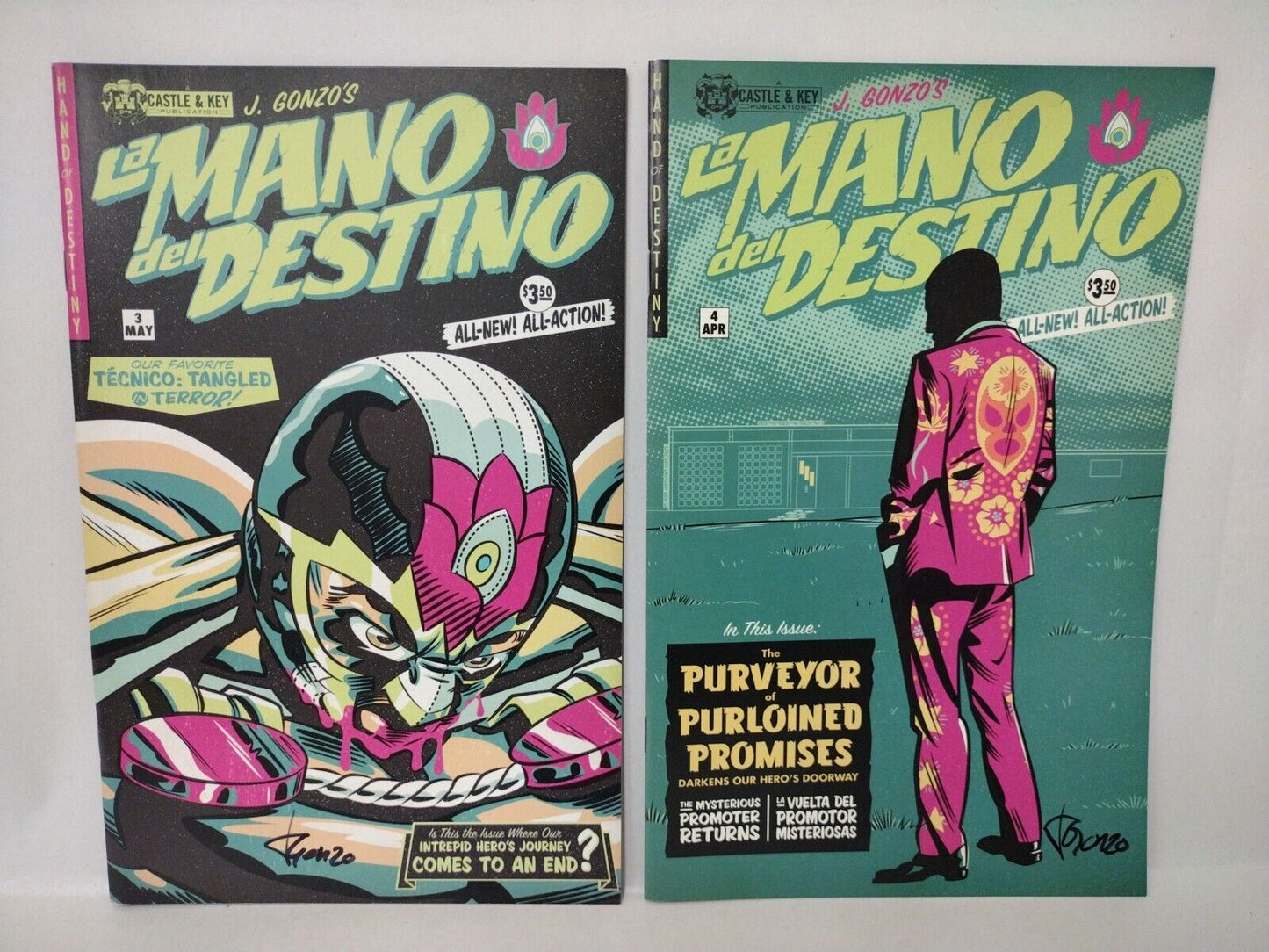 La Mano Del Destino (2011) Complete Comic Set #1-6 Castle & Key Signed J Gonzo