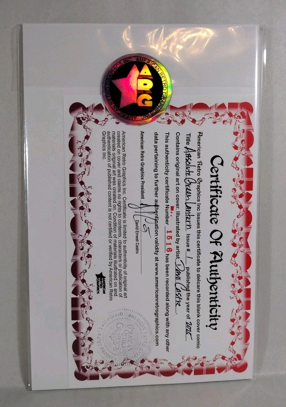 Absolute Green Lantern #1 (2025) DC Sketch Variant Cover W Original DCastr Art