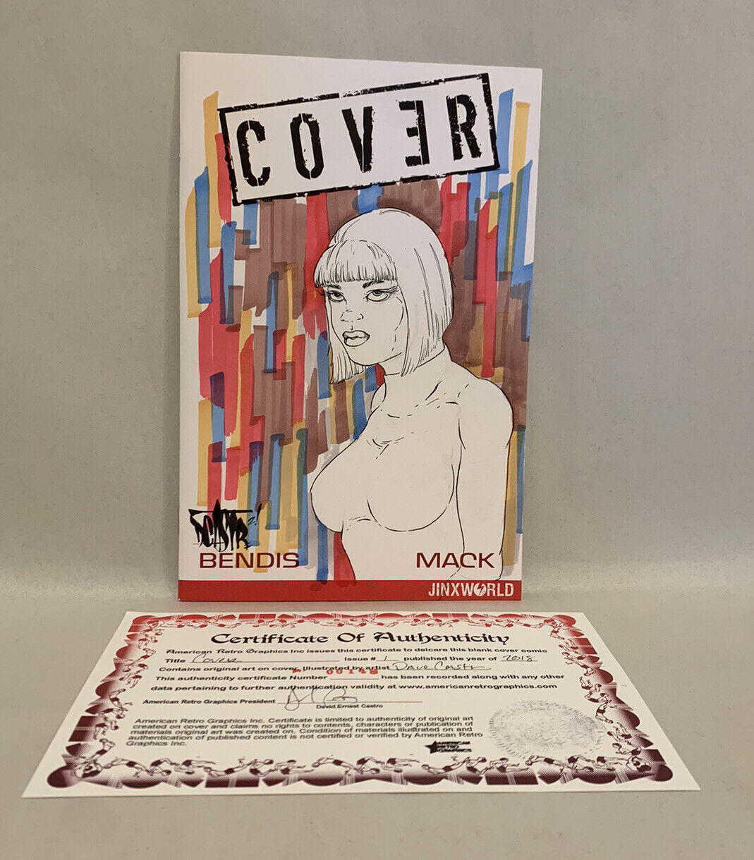 COVER #1 Blank Sketch Variant Cover Comic 2018 W Original Art Dave Castr