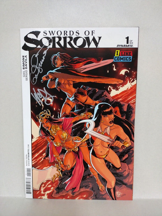 Swords Of Sorrow #1 (2015) Dynamite Comic Variant Cover U Signed Simone Woods