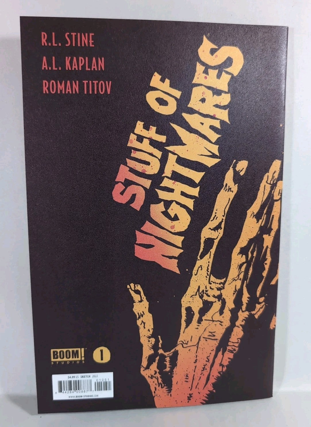 Stuff Of Nightmares #1 (2022) Boom Comic RL Stine Blank Sketch Cover Variant NM