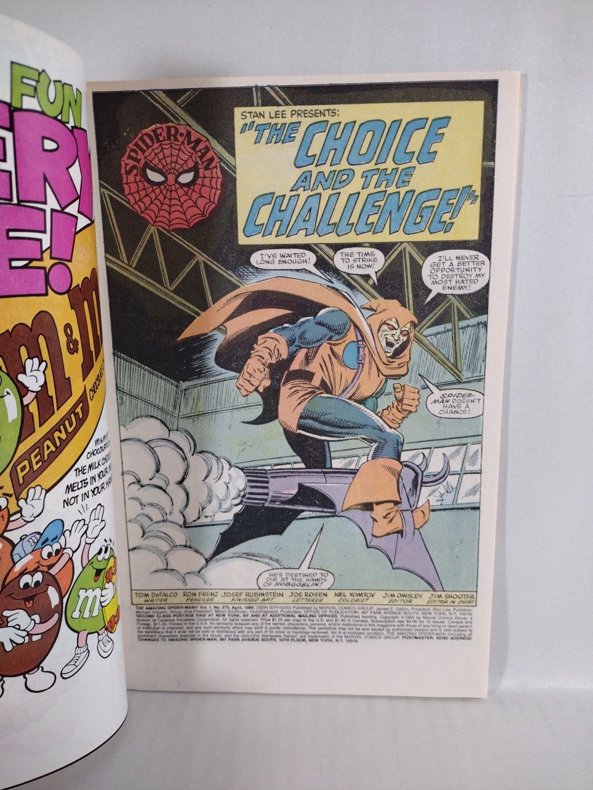 Amazing Spider-Man (1986) Marvel Comic Lot Set #275 276 Hobgoblin VF