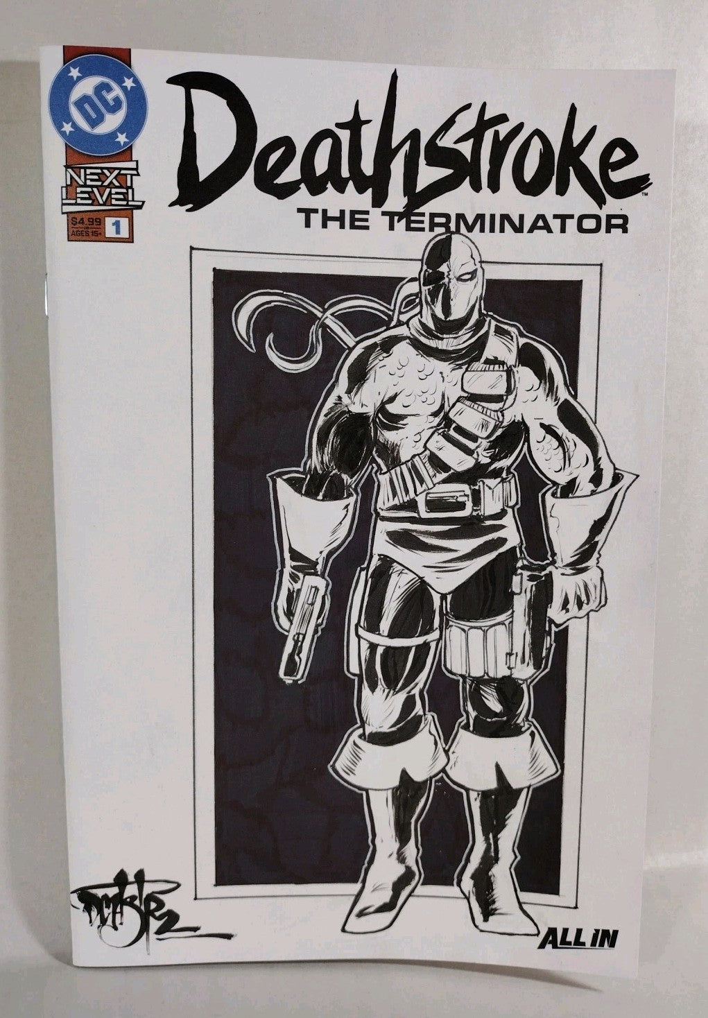 Deathstroke Terminator #1 (2026) DC Sketch Var Cover Comic W Original DCastr Art