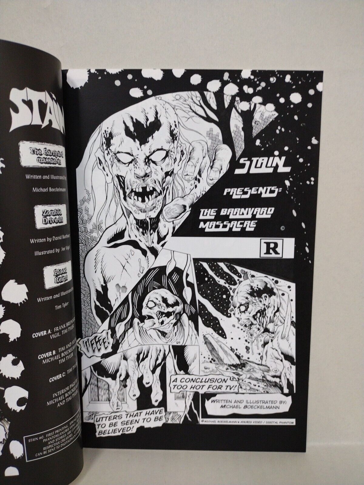 Stain (1998) Fathom Press Signed Limited Edition Comic Lot Set #1 2 0 Tim Tyler 