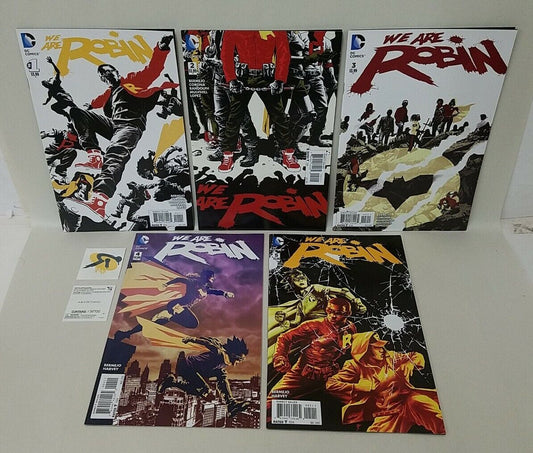 We Are Robin (2015) Comic Set Lot #1 2 3 4 5 Lee Bermejo Jorge Corona