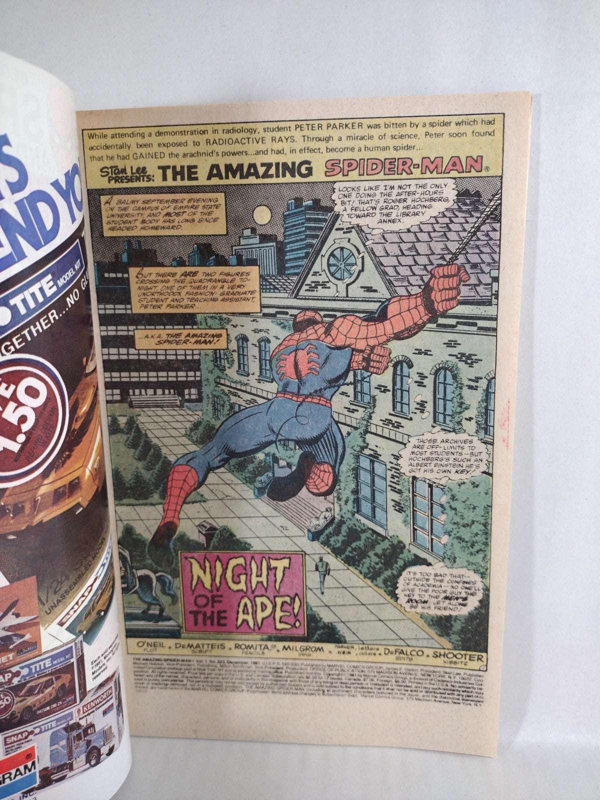 Amazing Spider-Man 223 (1981) Marvel Comic Red Ghost Super-Apes Appearance VF-NM
