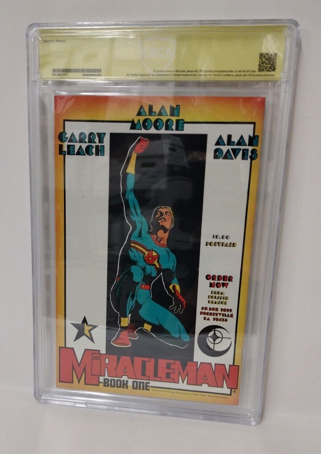 Miracleman 16 (1989) Eclipse Comic CBCS 9.4 VERIFIED Signature John Totleben COA