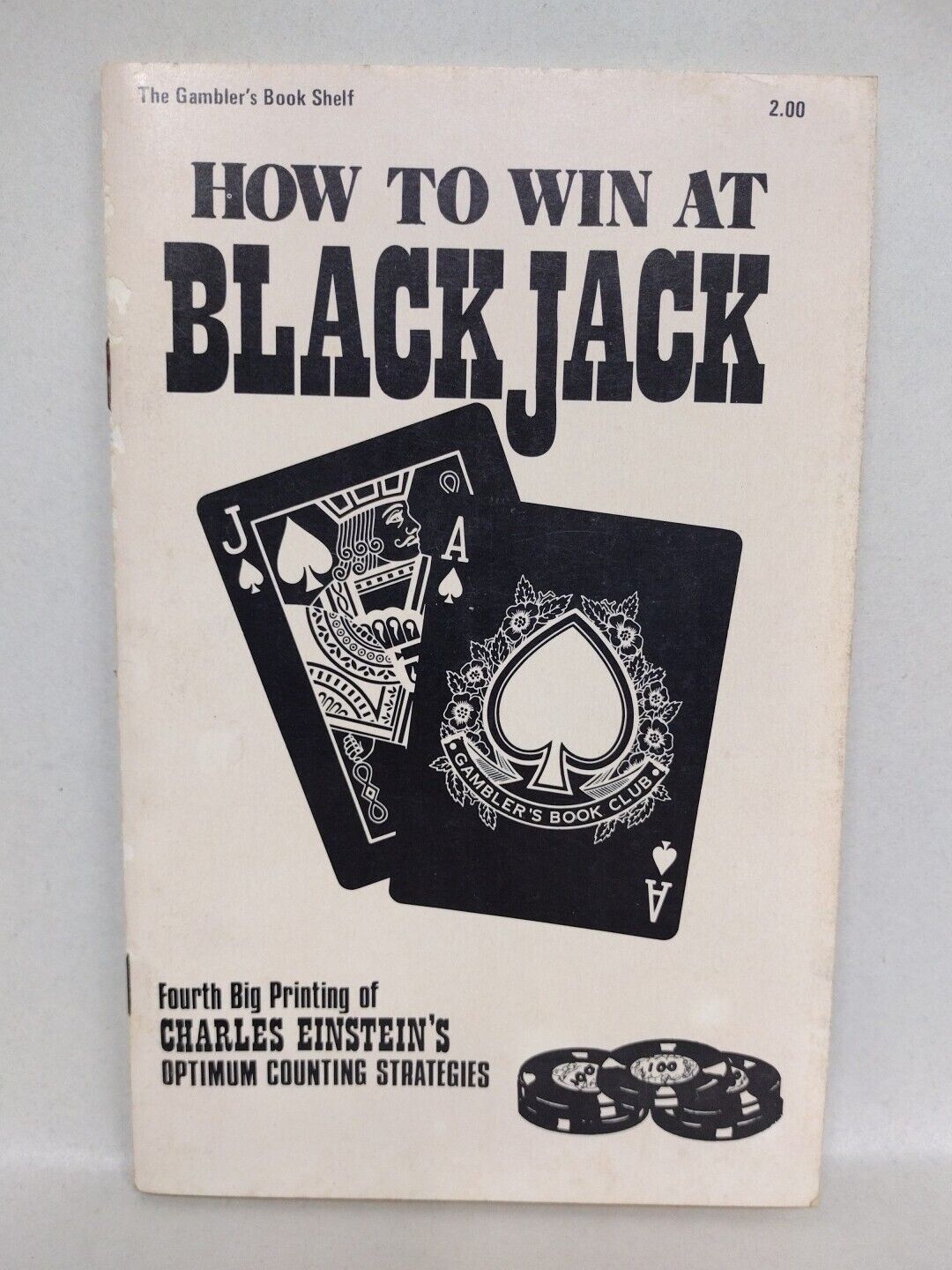 How To Win At Black Jack (1975) Gambler's Book Club SC Charles Einstein 