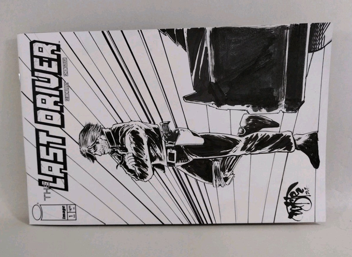 Last Driver #1 (2026) Image Comic Sketch Cover Variant W Original Dave Castr Art