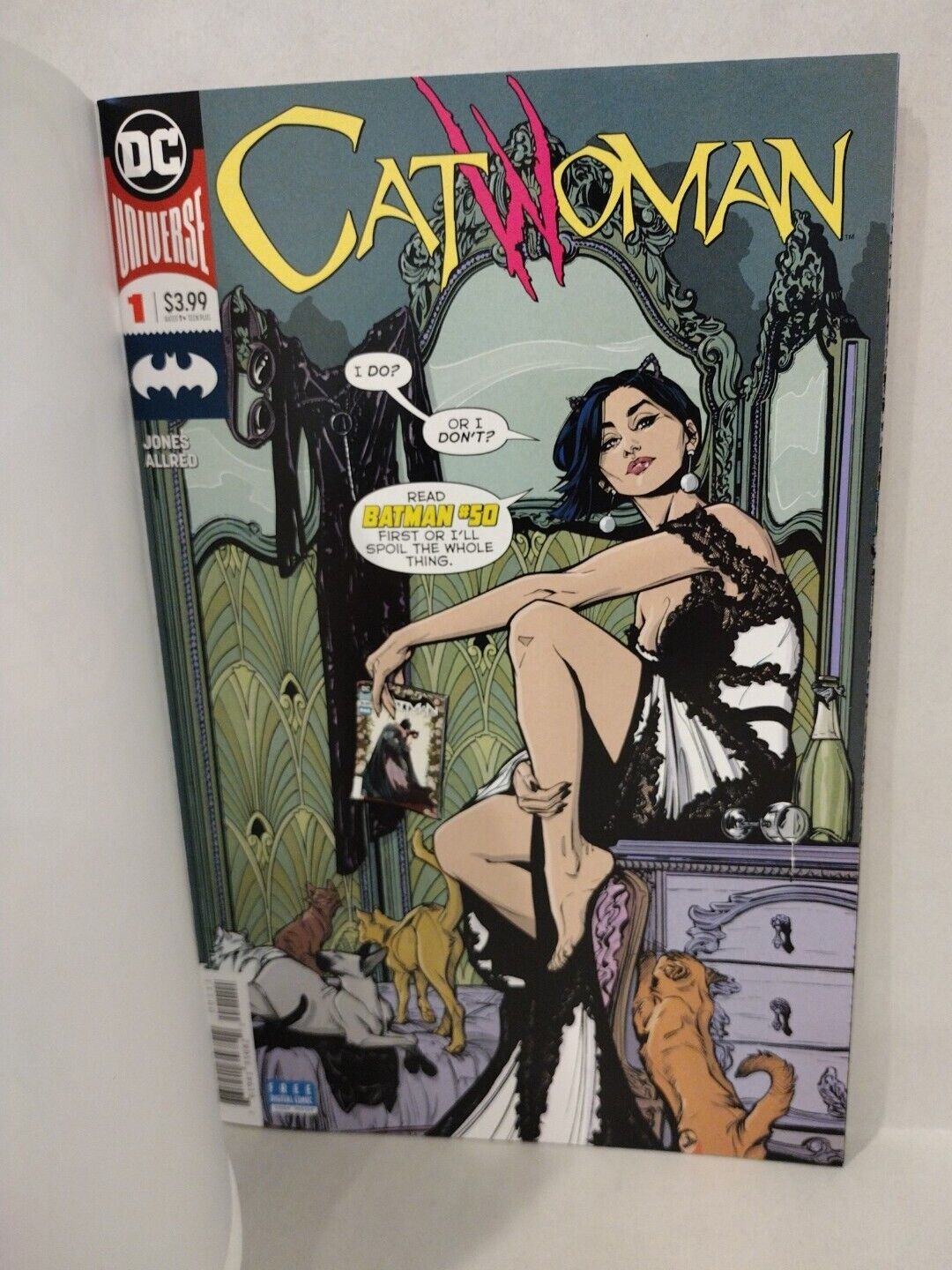 Catwoman #1 (2018) Blank Cover Variant DC Comic w Original DCastr Art ARG COA