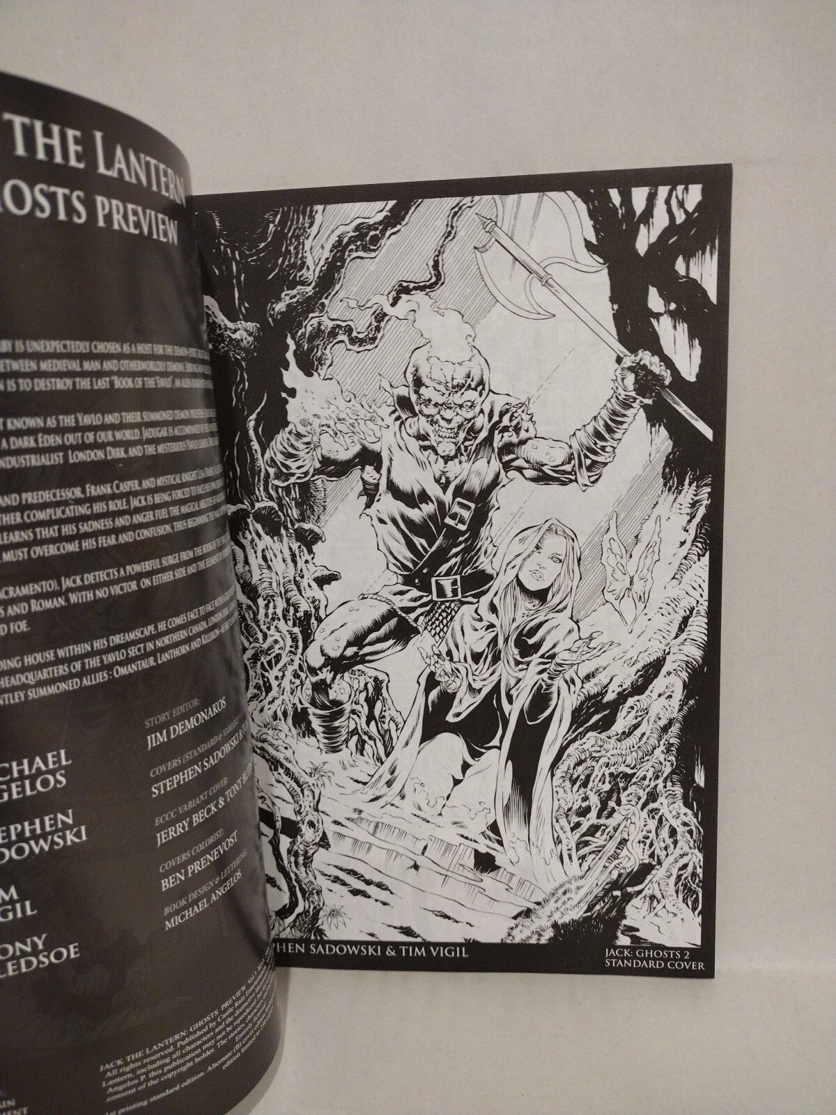 Jack The Lantern: Ghosts Preview (2008) Castle Rain Comic Angelos Vigil Beck NM