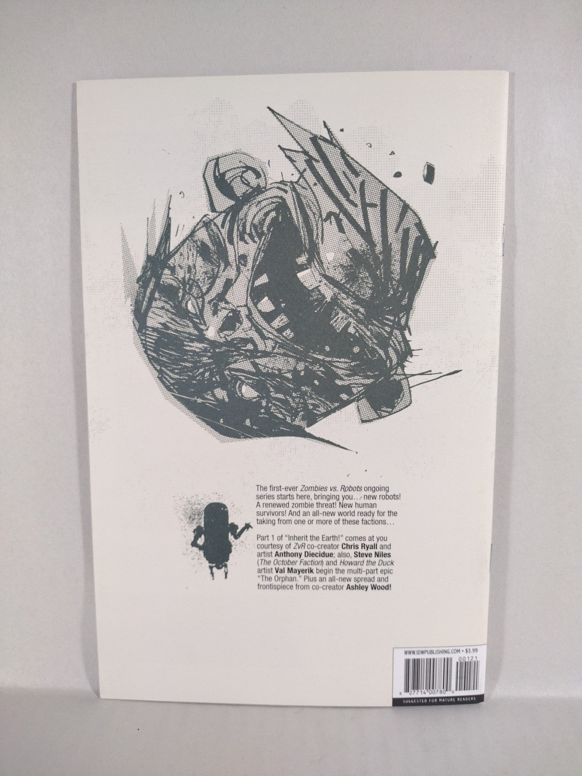 Zombies Vs Robots #1 (2014) IDW Blank Sketch Variant Cover Comic New NM