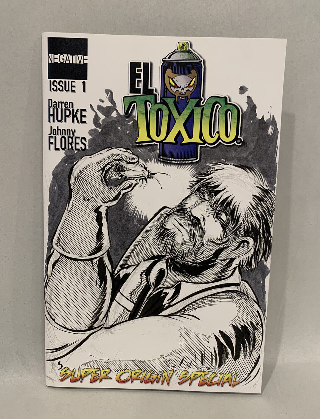 EL TOXICO #1 Blank Cover Variant Comic 2014 W DCastr Original Art