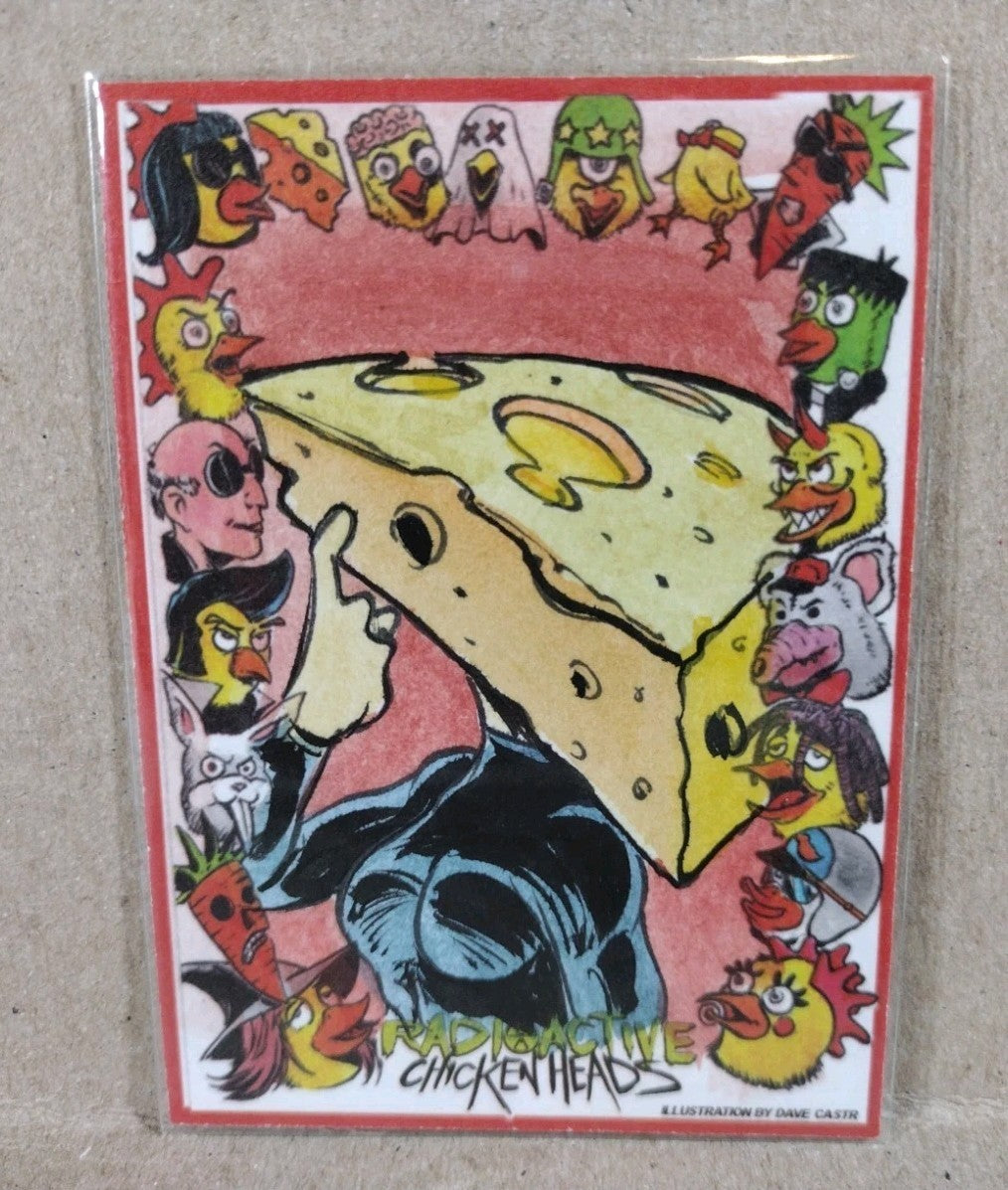 Radioactive Chicken Heads Exclusive Sketch Card W Original Wedgy DCastr Art