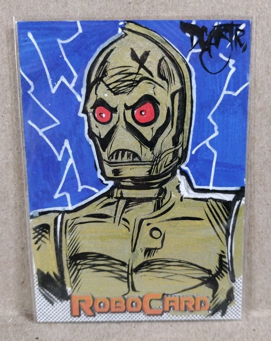 Robocard (2026) ARG Sketch Card W Original Dave Castr Triple Zero 0-0-0 Art