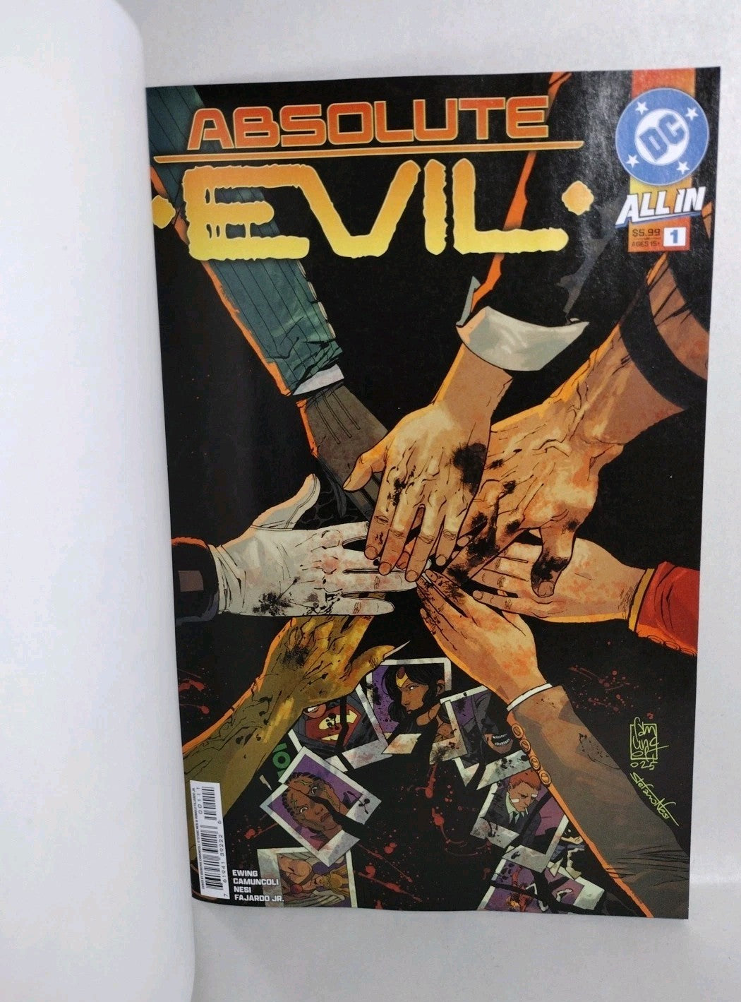 Absolute Evil 1 (2025) DC Comic Sketch Cvr Variant W Original DCastr Brainac Art