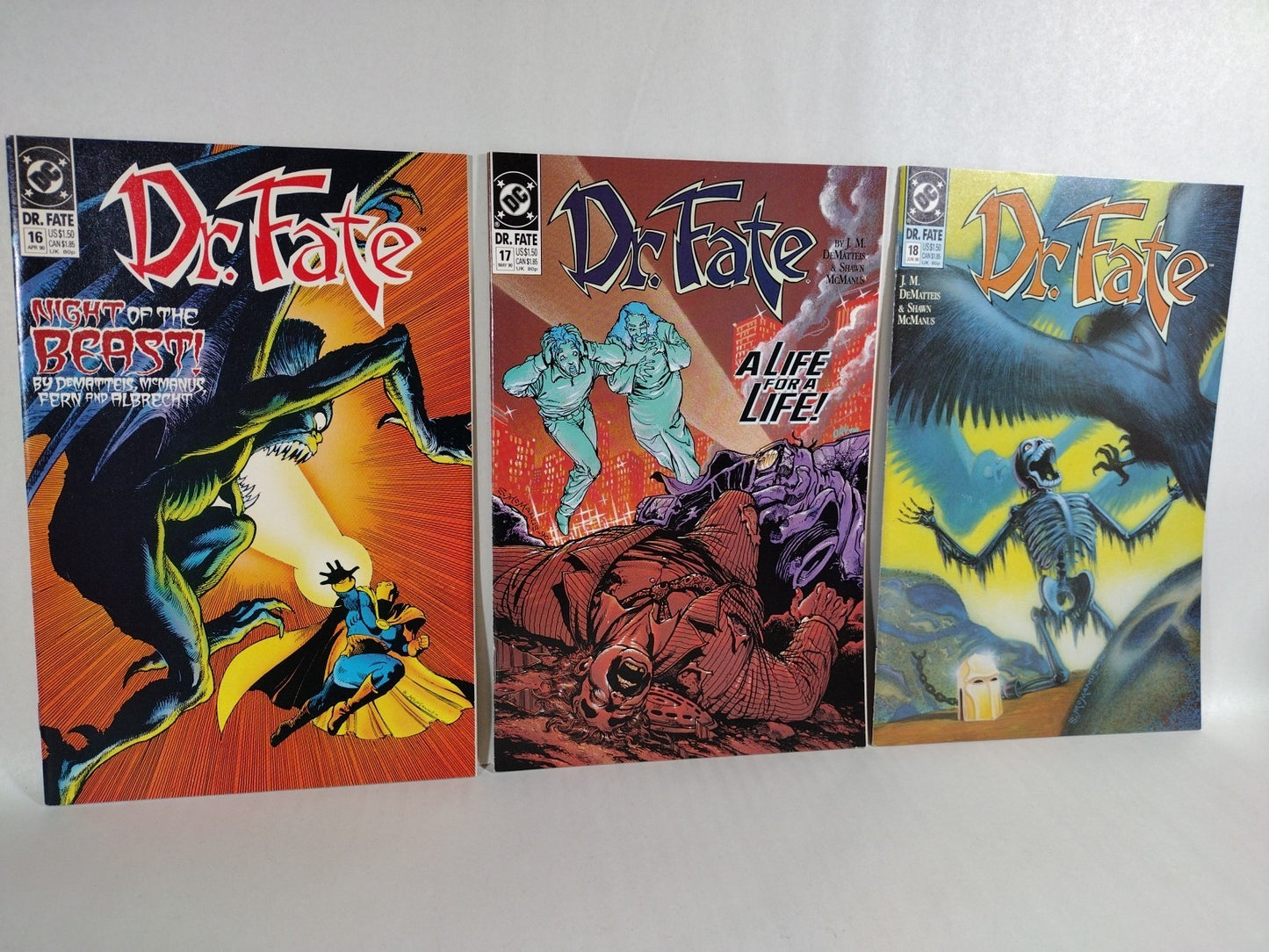 DR. FATE # 1-16 (1988) DC Comic Lot Set #1-6 10-20 22 23 DeMatteis Shawn McManus