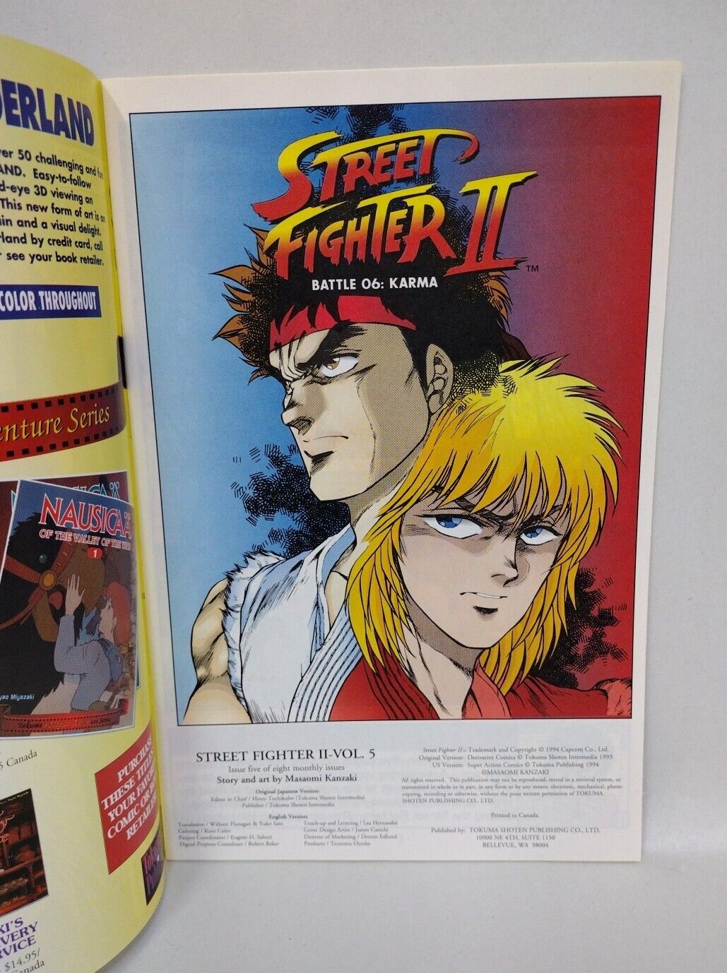 Street Fighter 2 (1994) Tokuma Comic Lot Set #3 5 6 7 8 Masaomi Kanzaki