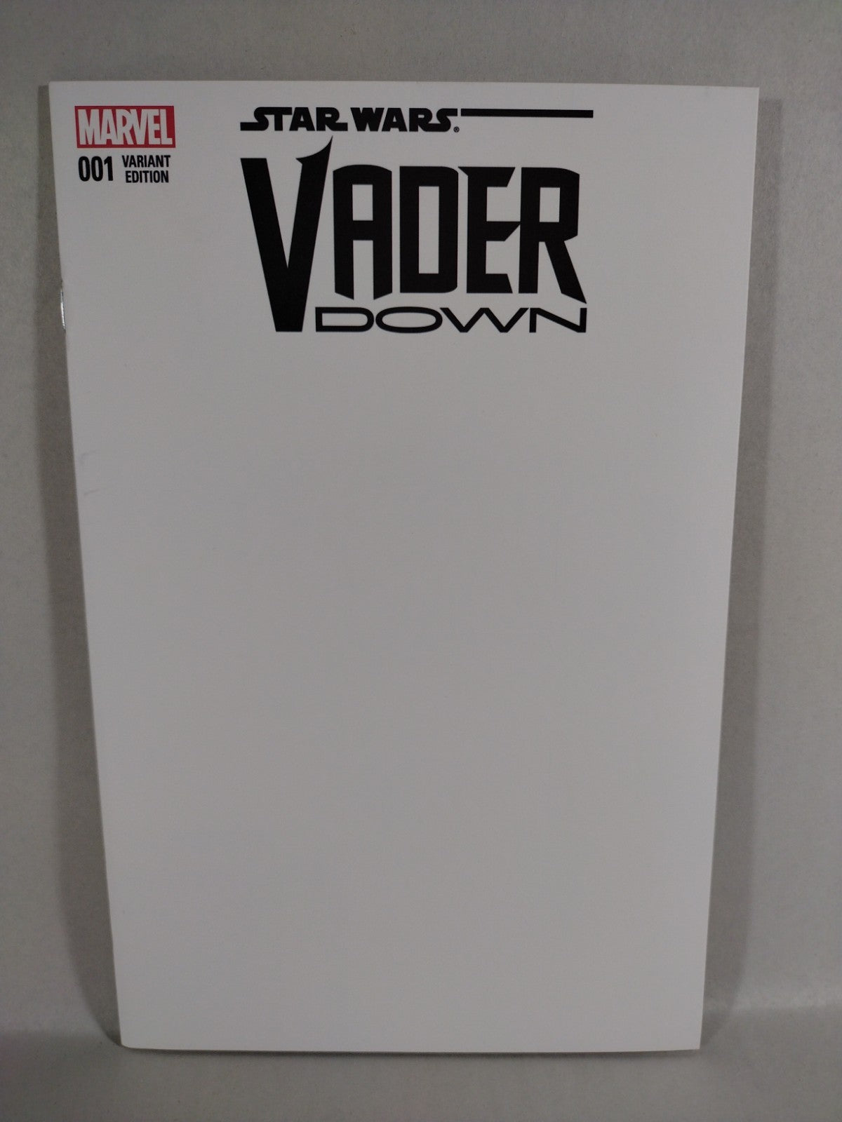 Star Wars Darth Vader Down #1 (2016) Marvel Blank Sketch Variant Comic Cover NM