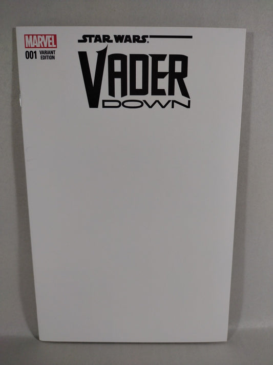 Star Wars Darth Vader Down #1 (2016) Marvel Blank Sketch Variant Comic Cover NM