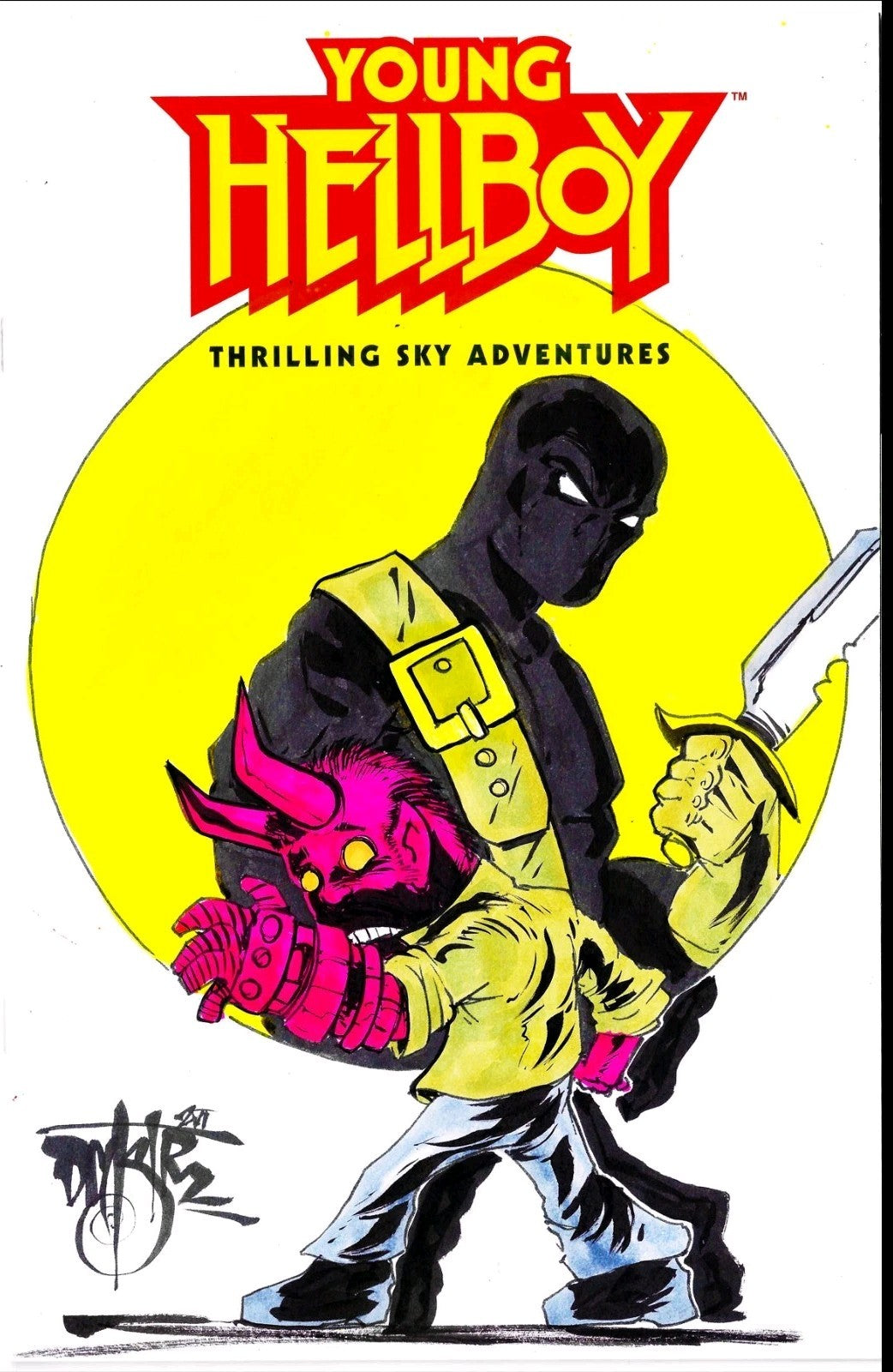 Young Hellboy #1 (2026) Dark Horse Sketch Cover W Original Dave Castr Art