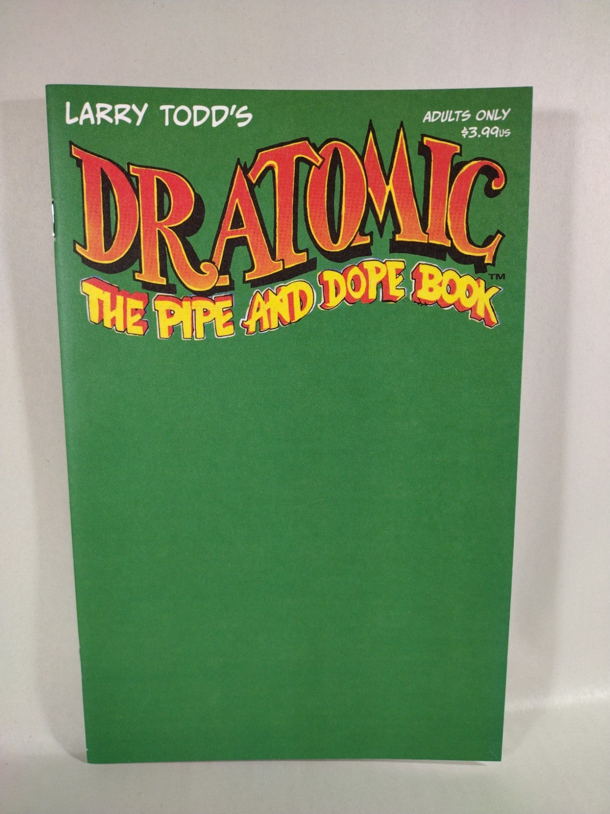 Dr Atomic Pipe & Dope Book #1 (2023) Image Underground Green Blank Sketch Cover 