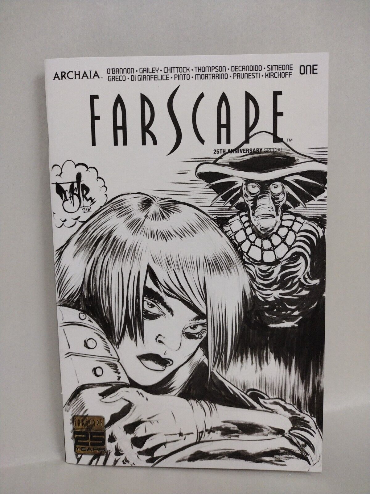 Farscape 25th Anniversary Special 1 2024 Boom Comic Sketch Cover W Original Art