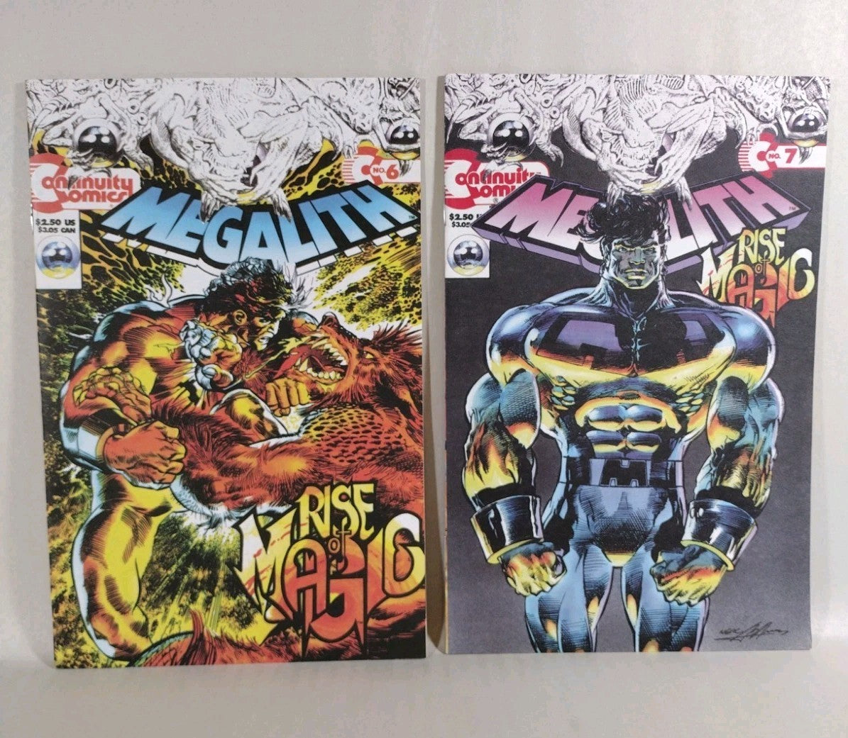 Megalith (1990) Continuity Comic Lot #4 5 9 Vol 2 #4 6 7