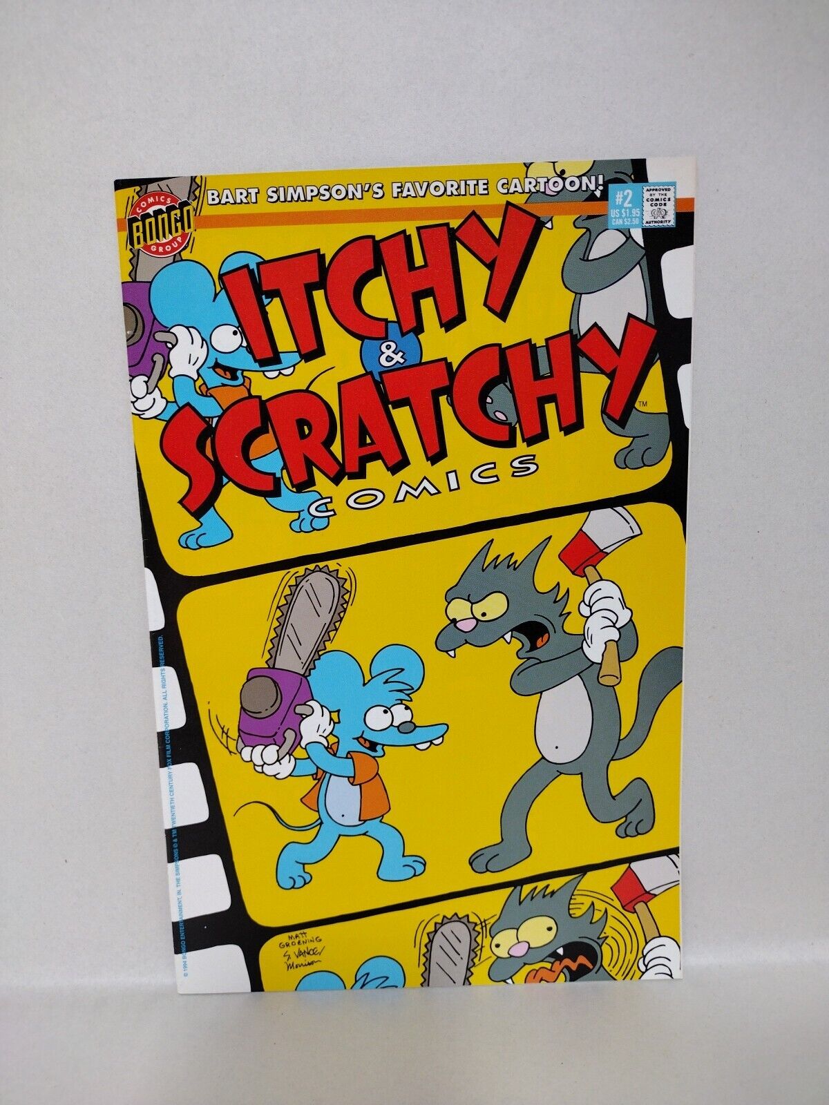 Itchy & Scratchy (1993) Complete Bongo Comic Lot Set #1 2 3 Holiday Special #1 