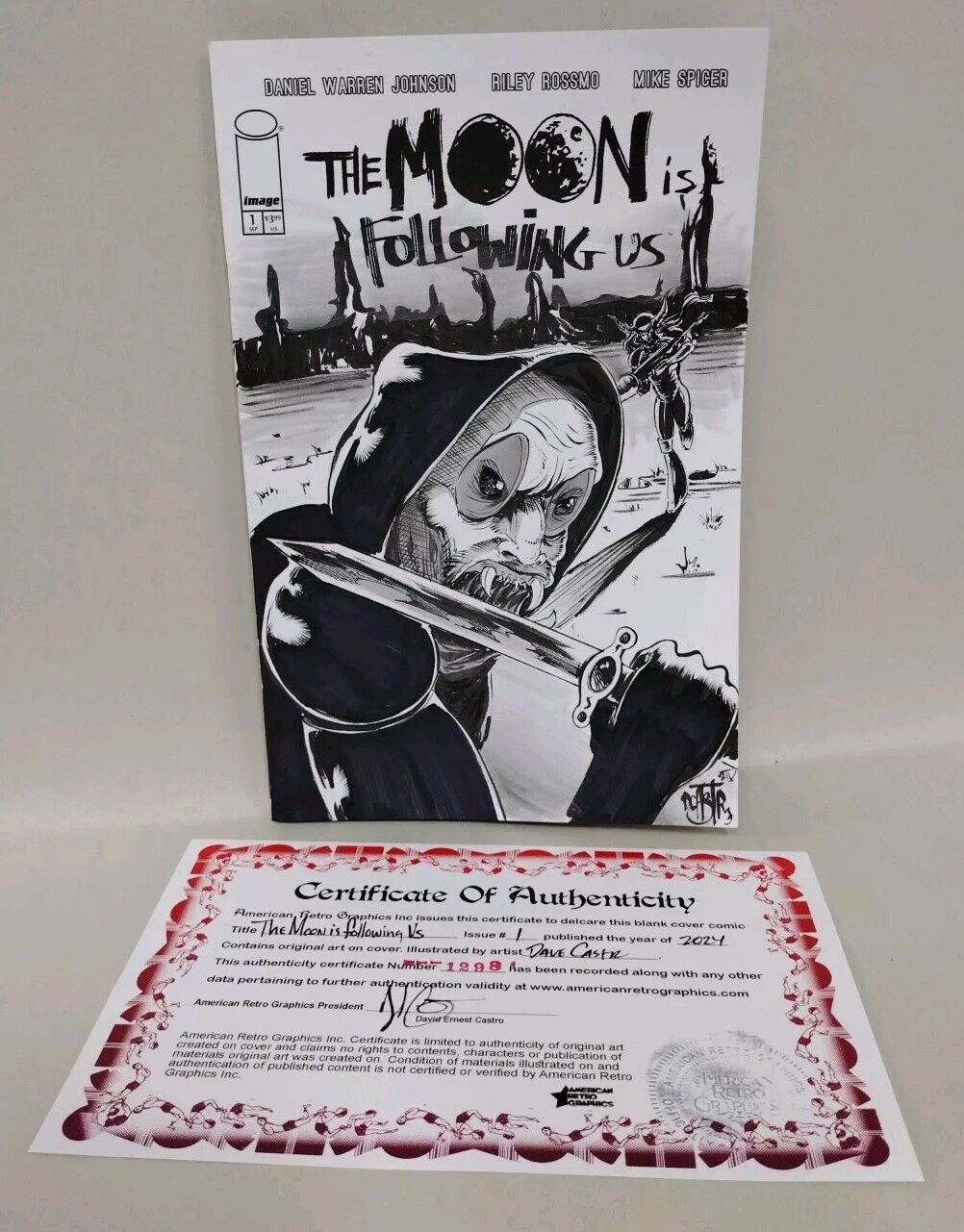 The Moon Is Following Us #1 (2024) Image Comics Sketch Cover Var W Original Art