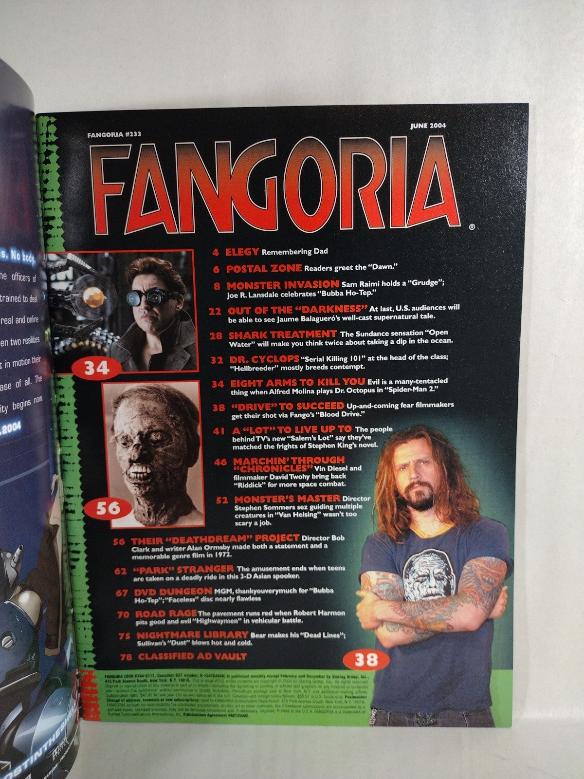 FANGORIA Magazine 233 (2004) Salem's Lot 2004 Riddick Open Water Spider-Man 2 NM