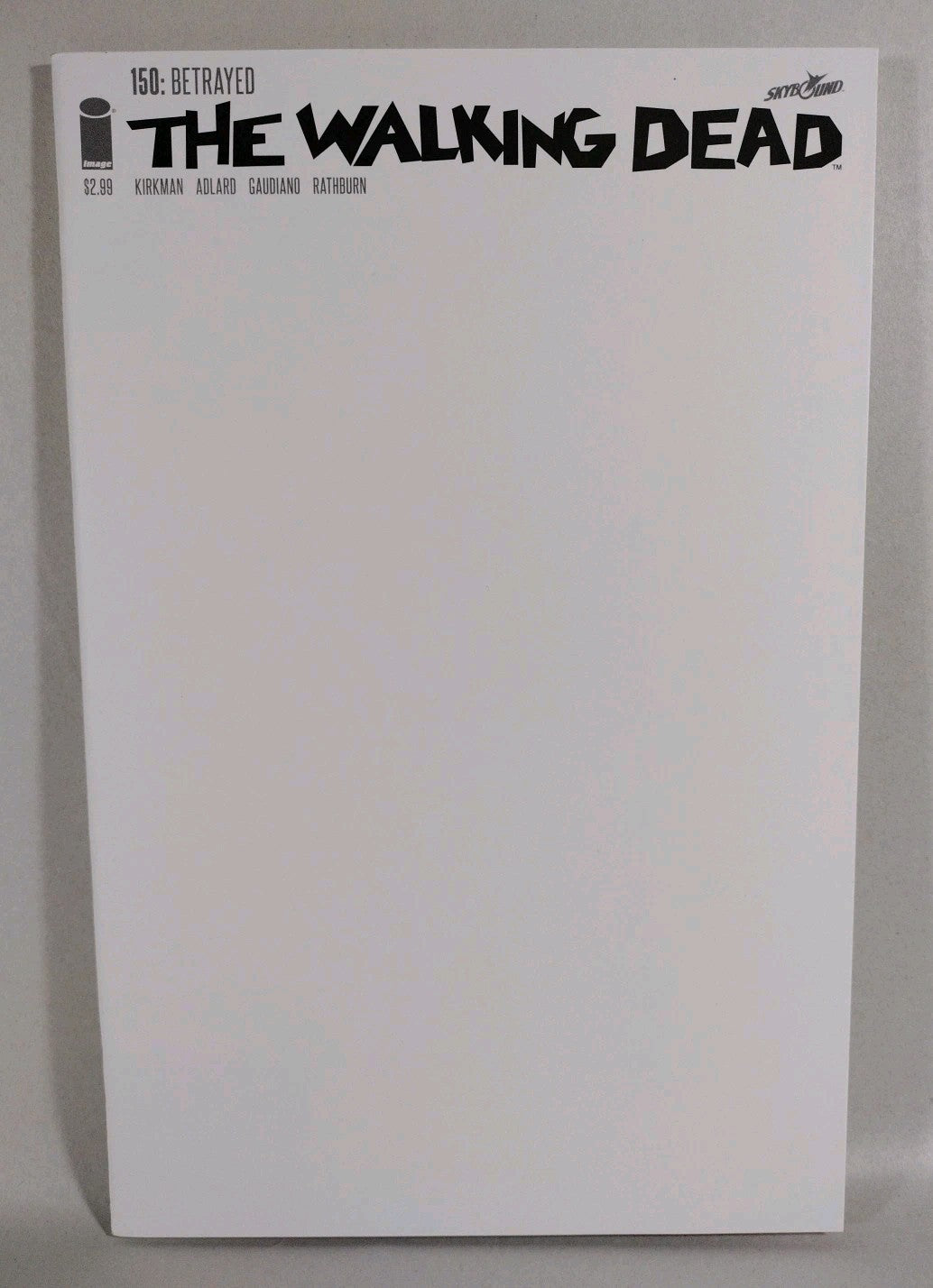 Walking Dead #150 (2016) Image Comic Blank Sketch Variant Cover New NM