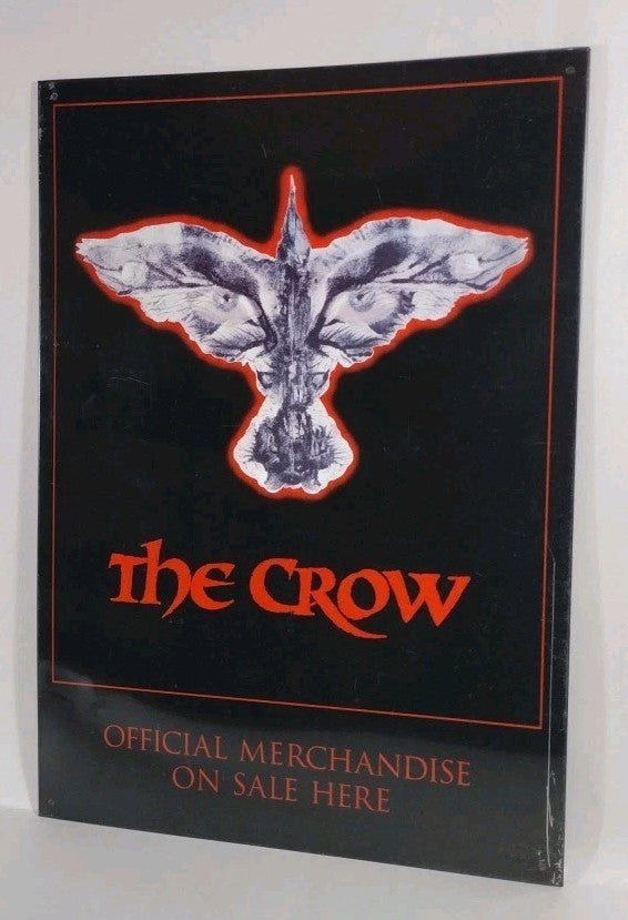 1994 The Crow "Official Merchandise Sold Here" Metal Sign 15x11” Movie Promo