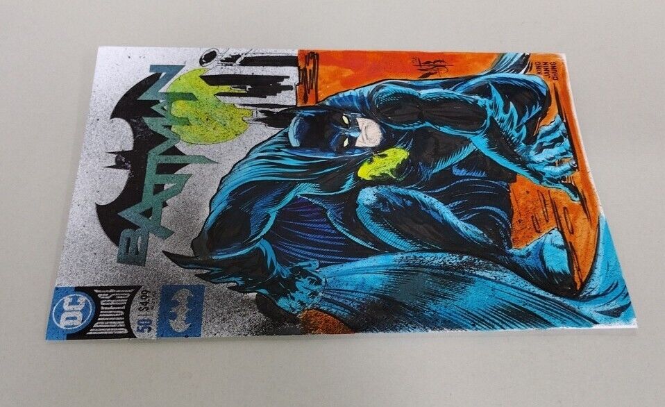 BATMAN #50 Blank Cover Variant Original DCastr Art COA – American