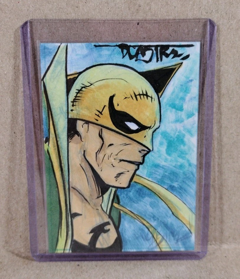 Dave Castr Crusin (2025) OAC Sketch Card W Original Marvel Iron Fist Art